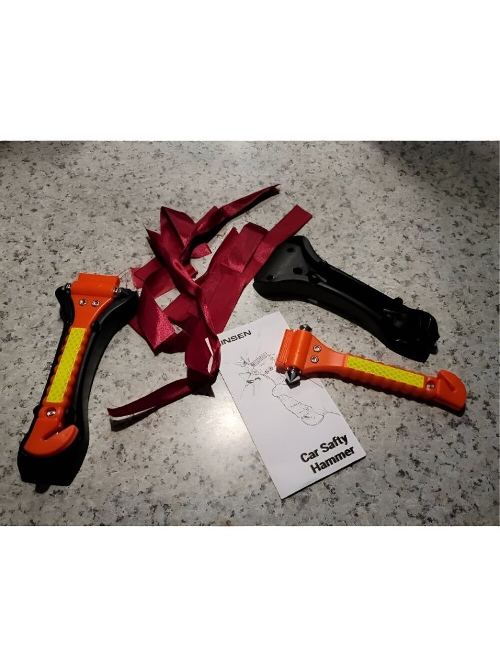 Car Safety Hammer Set of 2 Emergency Escape Tool Auto Car Window Glass Hammer